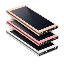 20000 мАч Солнечный внешний аккумулятор Двойной USB внешний аккумулятор портативный мобильный телефон зарядное устройство для Xiaomi iPhone huawei повербанк