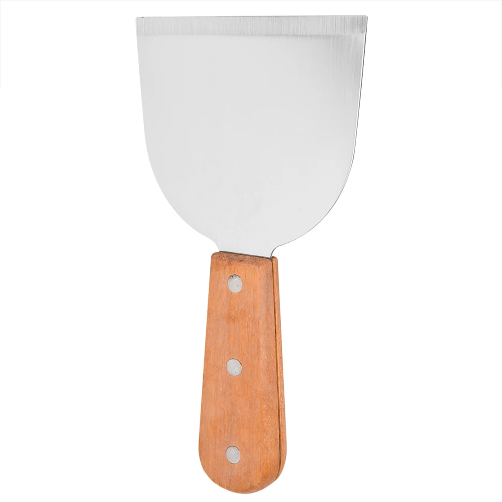

Stainless Steel Barbecue BBQ Grill Scraper Kitchen Cooking Steak Fried Shovel Pancake Flipper