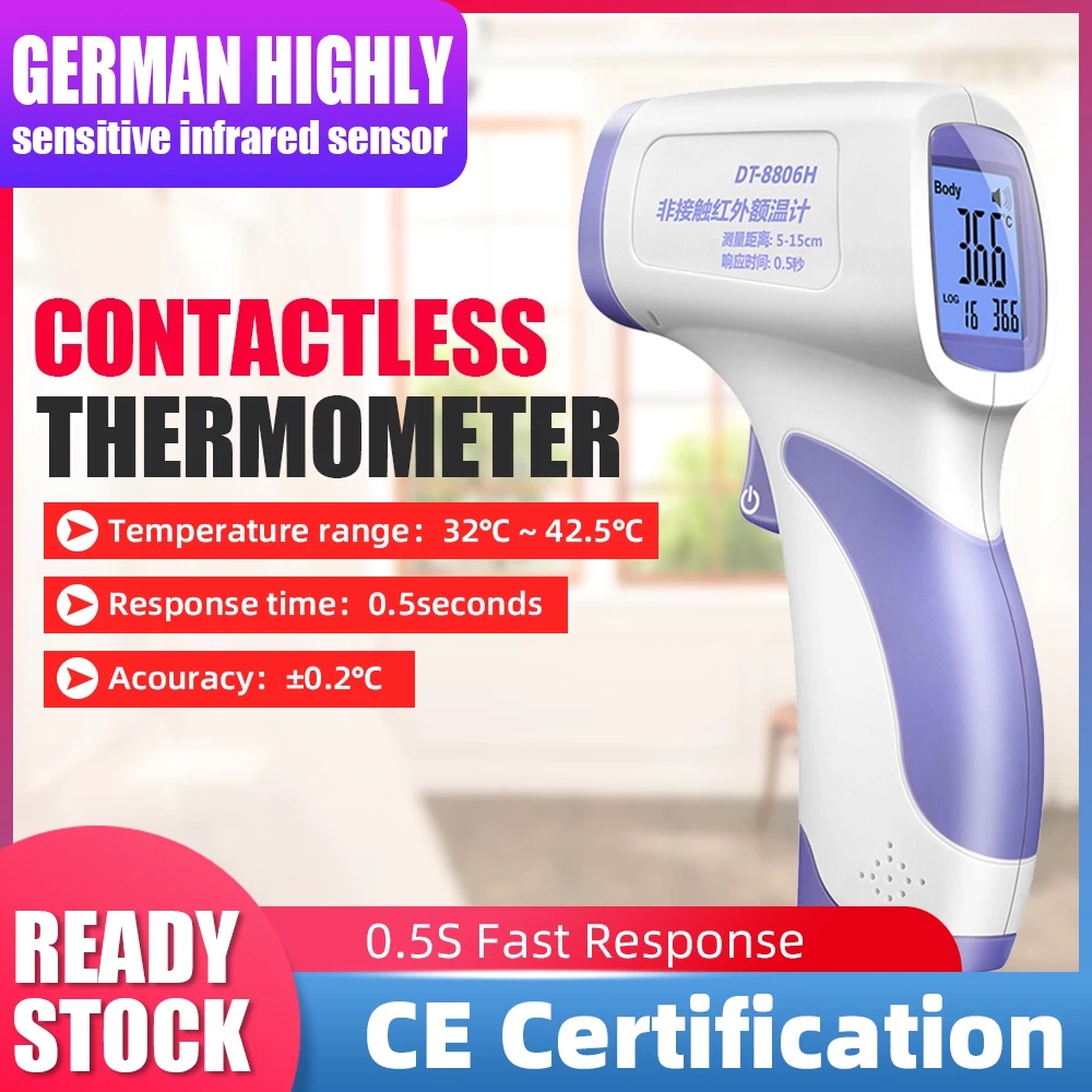 

A-BF Digital Thermometer Infrared Thermometer Gun Non-contact Thermometer High Precision Thermometer Temperature Detector