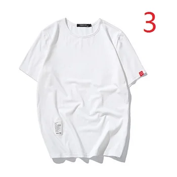 

Summer thin men's short-sleeved t-shirt round neck trend Slim solid color clothes male handsome tide T-shirt