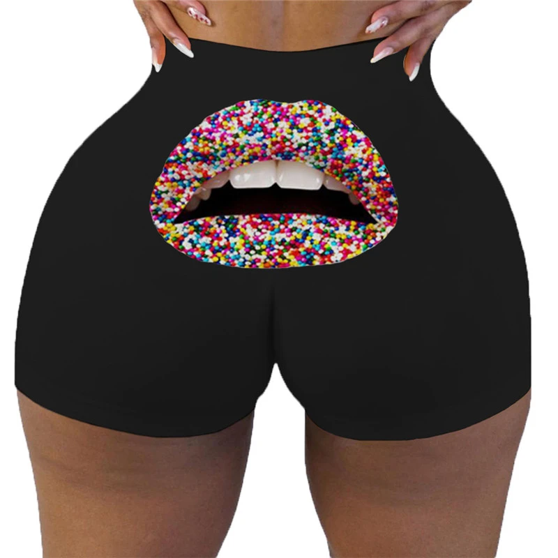 women's swim shorts New Style Summer Fashion Sexy Shorts Back Print Sexy Night Club High Waist Women Shorts dolphin shorts