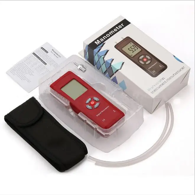 Digital Manometer Air Pressure Gauge Meter Handheld U type differential pressure meter tools