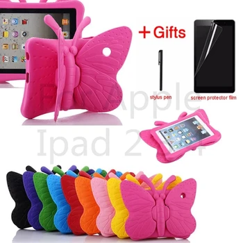 

For Apple ipad 2 3 4 case 9.7inch Silicone case for ipad 2/3/4 Kids Protective Back Cover 7.9 inch for mini ipad2/3/4with Holder