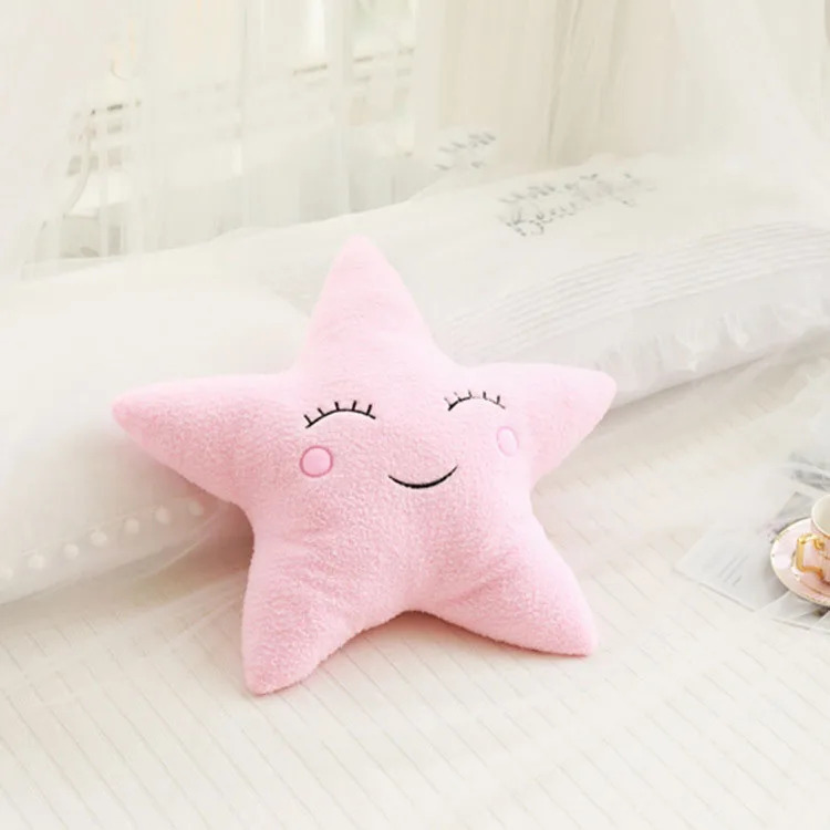 pink star Подушка в скандинавском стиле, мягкая подушка для дивана, цветная Свадебная декоративная кукла, луна, звезда, облако, декоративная подушка для детской комнаты - Цвет: pink star