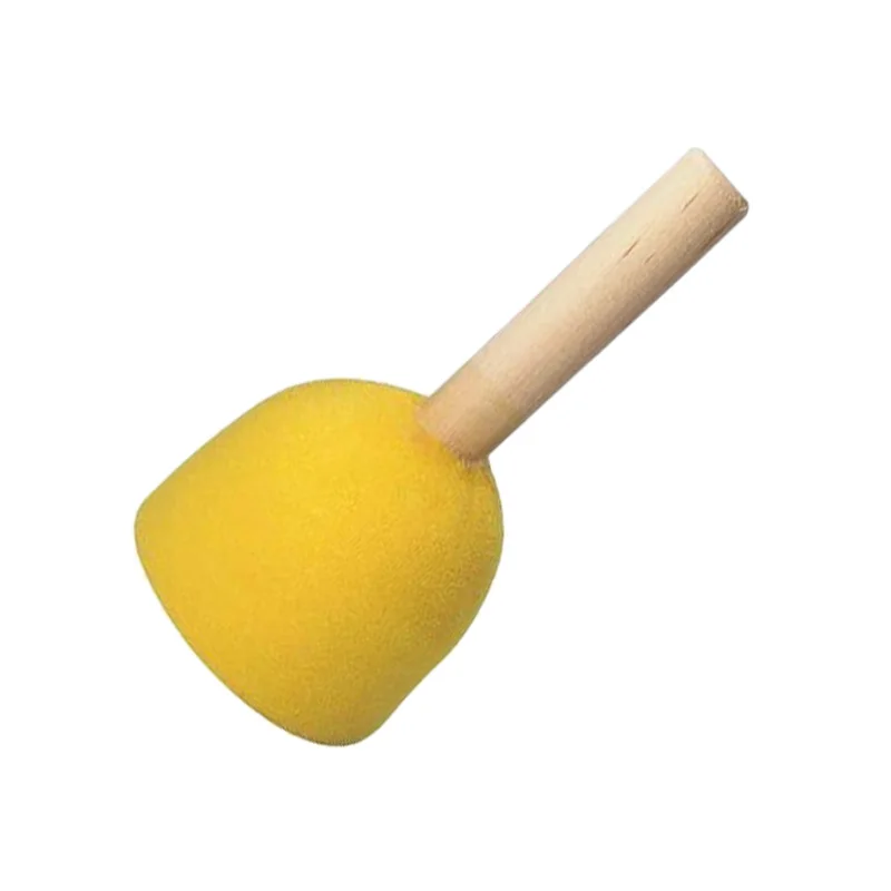 Yellow Подарки для детей, 20 шт., детская губка с тиснением, акварельный порошковый уплотнитель, акриловая кисть для рисования, ручка, желтый цвет - Цвет: Yellow