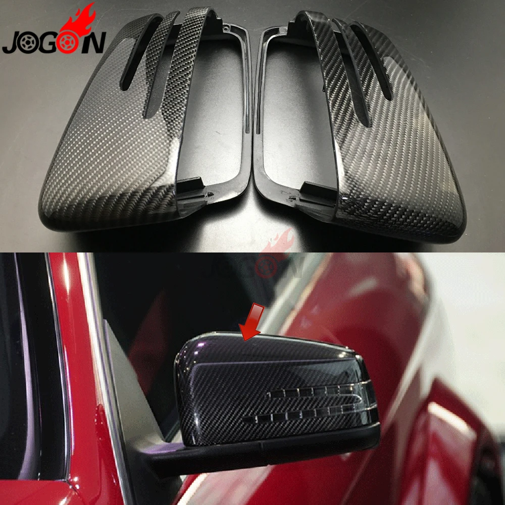 

Carbon Fiber For Benz A B C E S CLA GLA CLS Class W176 W246 W204 W212 C207 C117 X156 Side Wing Rearview Mirror Shell Cover Caps