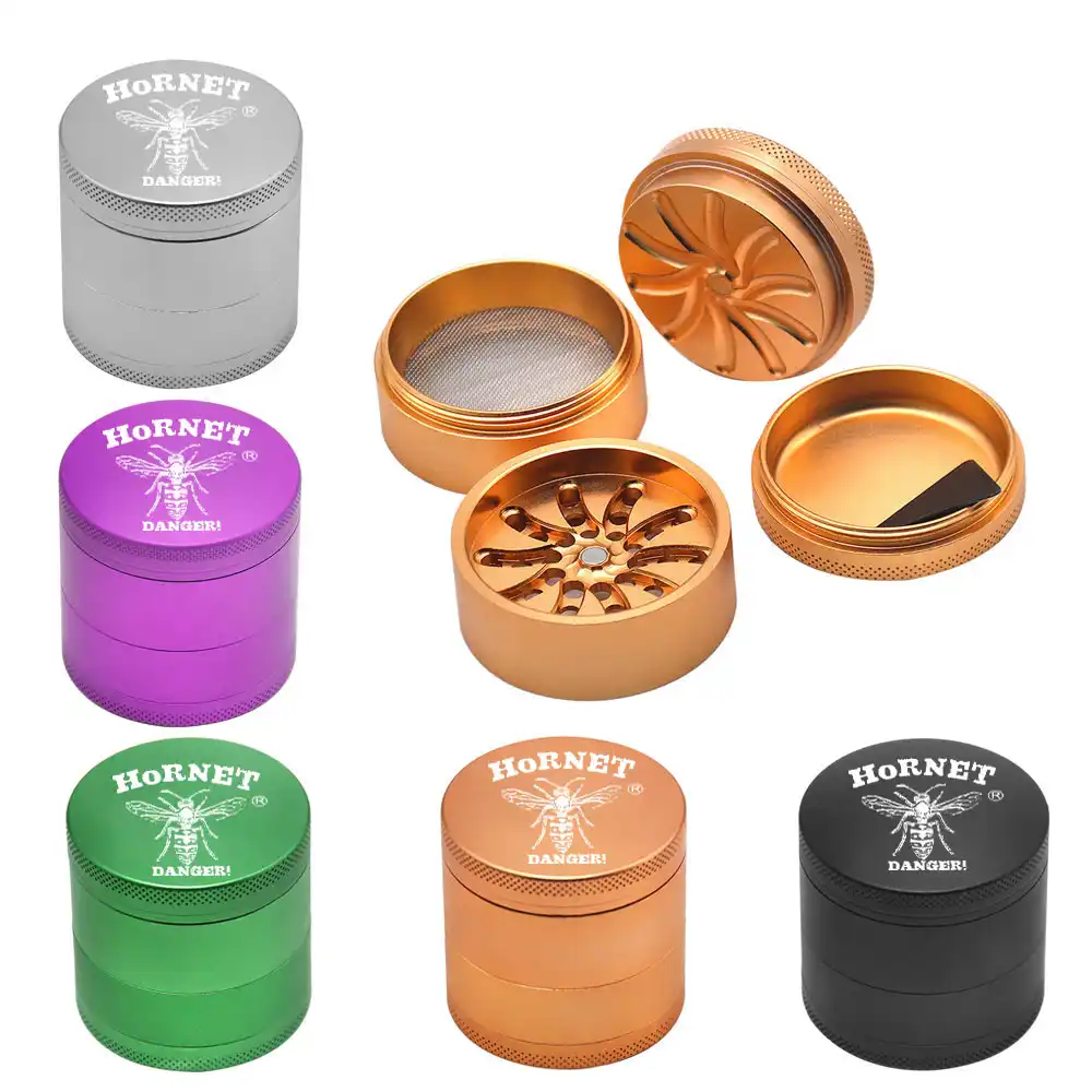 Hornet Aluminium Nut Grinder Durch Aerospaced 53mm 4 Stuck Metall Rauchen Muhlen Cnc Zahnlos Tabak Brecher Tabakpfeifen Zubehor Aliexpress