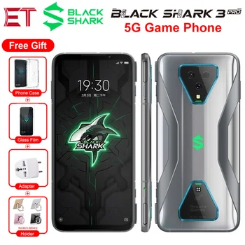 Перейти на Алиэкспресс и купить Новый Xiaomi Black Shark 3 Pro 5G игровой мобильный телефон Глобальная версия 7,1 дюйм12 Гб 256 ГБ Snapdragon 865 64MP 5000 мАч Android смартфон