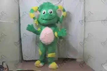 

professional mascot costume design cute green monster costumes hot sale cartoon OEM