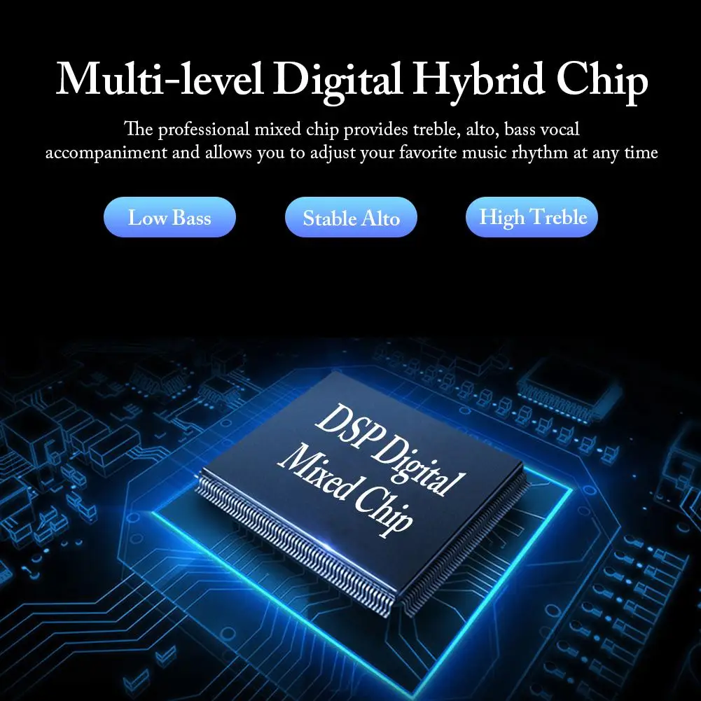 Bluetooth микрофон Q008 беспроводной микрофон с мигающими огнями портативный ручной микрофон динамик для мобильного телефона пение музыки
