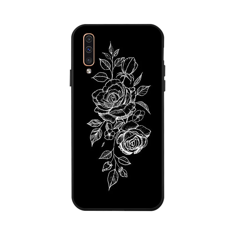 3D DIY Painted Case For Samsung A50 Case Silicon Black Case For Samsung Galaxy A40 A70 A60 A30 A10 A20 A20e A2 Core Cover Fundas - Цвет: X066