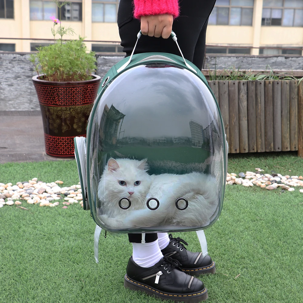 Outdoor Cat Bag Carrier Transparent Breathable Puppy Cat Backpack Astronaut Cats Box Cage Small Dog Pet Travel Bag Handbag