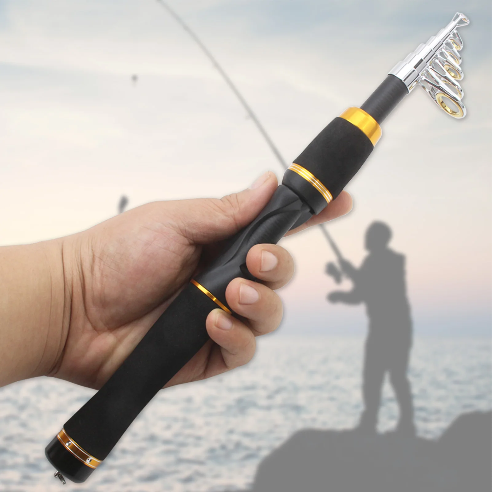 1.65M A variety of styles Ultra Short Carbon Telescopic Fishing