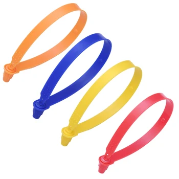 

100pcs Security Seals Plastic Fixed Length Safety Seal Fixed Closure Numberd Shipping Container Tag Traller Tamper Proof Labels