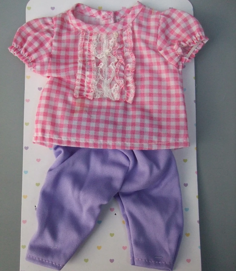 14 дюймов 35 см Reborn Baby Doll Одежда Платье Набор для baby doll костюм наряд - Цвет: E