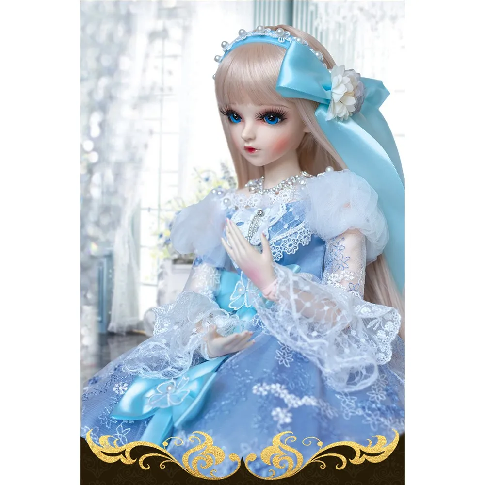 60 см модная BJD большая кукла Дорис Кэти ручная модификация версия 1/3 BJD куклы принцессы с макияжем полный набор кукла для девочки день рождения - Цвет: BB6162-9