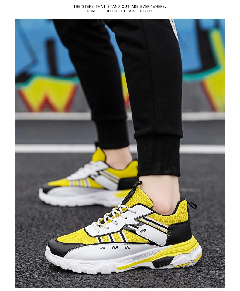 Spring Autumn Vulcanized Shoes Men Sneakers Breathable Mesh Sports Shoes Men Comfortable Fashion Tenis Masculino Adulto Trainers