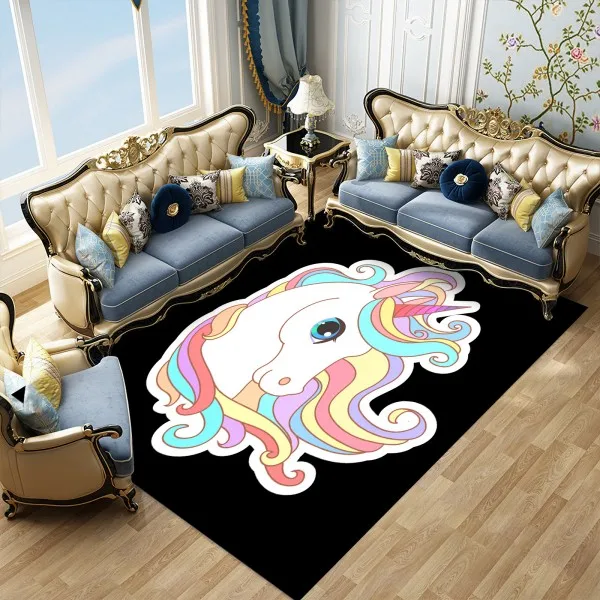 Единорог кошки из мультфильма ковер в холл Жираф Ванная комната ковер Животные Outddor Придверный коврик прямоугольник Кухня дома Нескользящие коврики