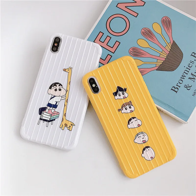 Чехлы для багажа craion Shinchan OPPO A3 A5 A3s A7 A7X A9 A9X мягкий силиконовый чехол R11 R11s R15 X K1 R17 K3