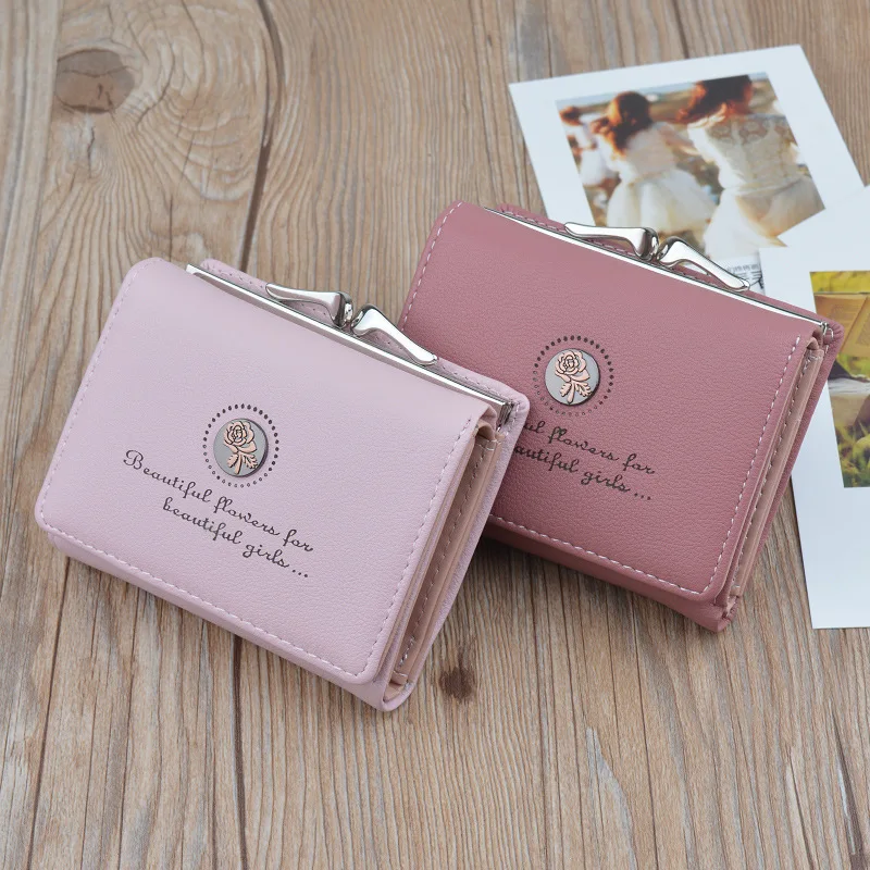 Billeteras pequeñas de diseñador de marca para mujer, carteras de cuero con cremallera corta, monedero, tarjeteros, bolsos de mano