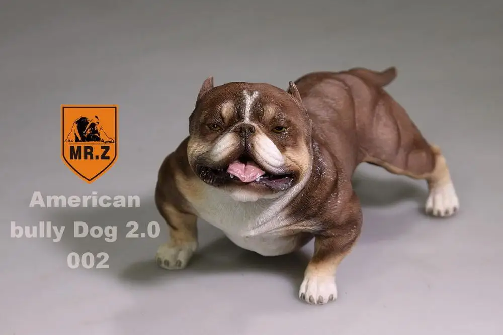 

1/6 Scale for 12" aucion figure "Mr.Z" American bully pitbull light colour 002