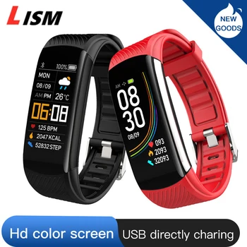 

Lism 2020 Fashion Fitness Tracker Ladies Sport Smart watch Women Men Wristwatch Waterproof Smartwatch hours For Android