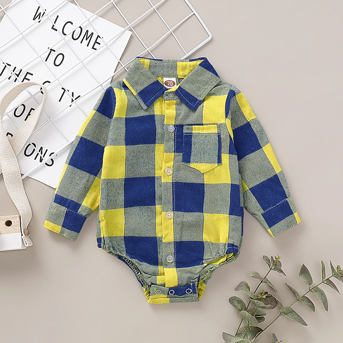 Милые рождественские клетчатые боди для новорожденных мальчиков и девочек; комбинезон; Рождественская одежда; костюмы; боди с длинными рукавами; официальная одежда для мальчиков