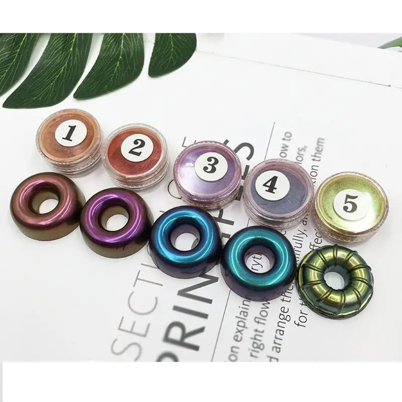 

5 Colors Chameleon Pigment Pearl Powder Epoxy Resin Glitter Resin Jewelry Making