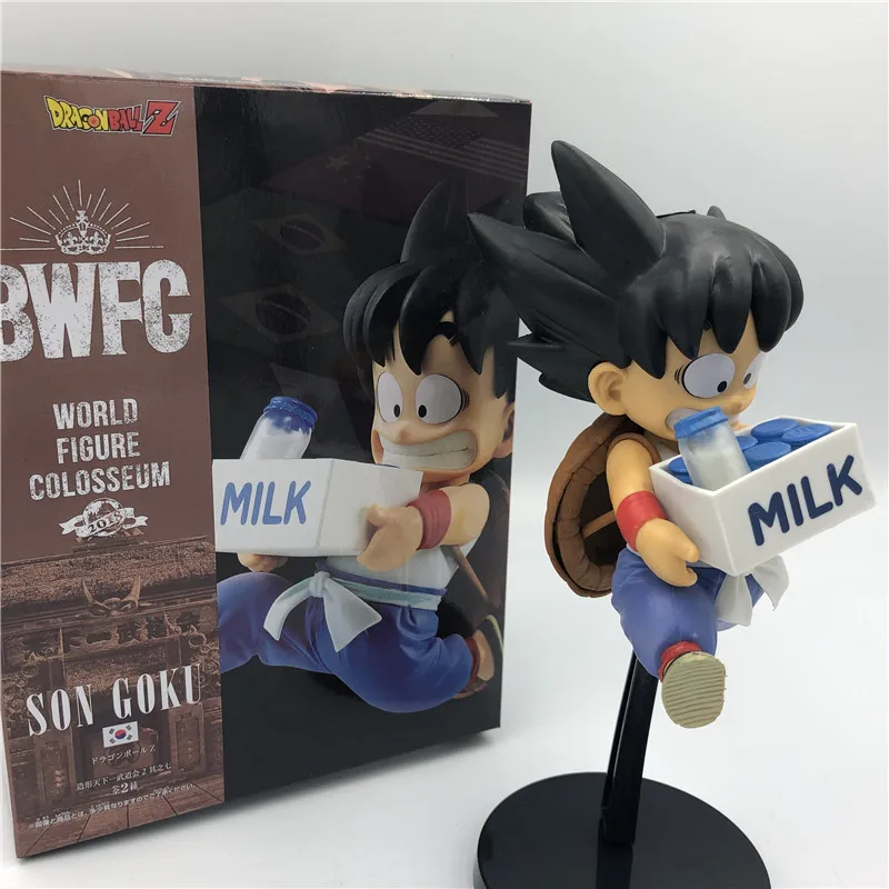 

Dragon Ball Z Child Goku Training Milk Delivery Master Roshi Ver. PVC Action Figure DBZ Goku Vegeta Collection Model 16cm