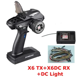 Enhanced RC Transmitter with Gyro Receiver for Remote Control Vehicles (X6 X6DC DC Light)
