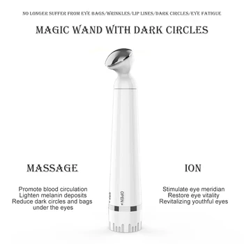 Electric Vibration Eye Massage Dark Circle Puffiness Removing Skin Rejuvenation Beauty Massage Portable Pen Eliminate Eye Bag 5