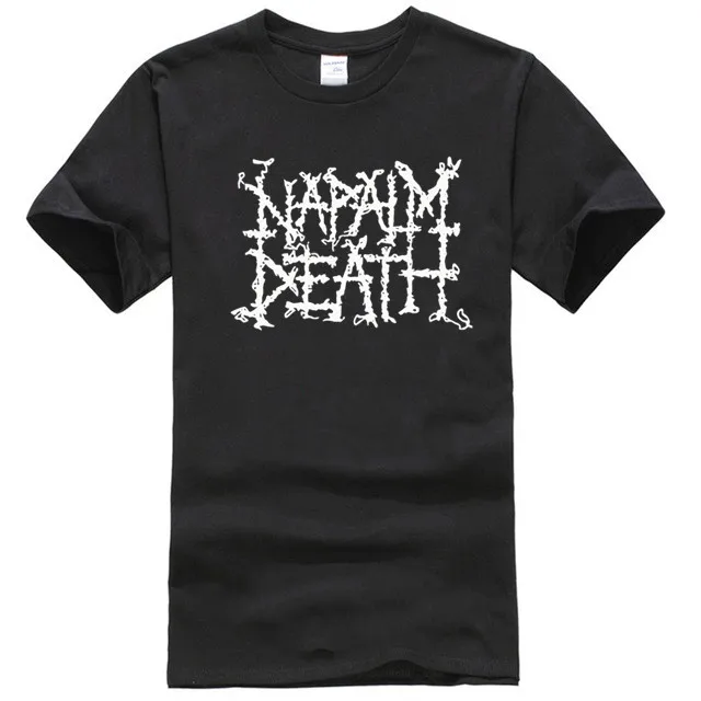 Napalm Death логотип черный новая футболка в стиле рок с группой|Футболки| |