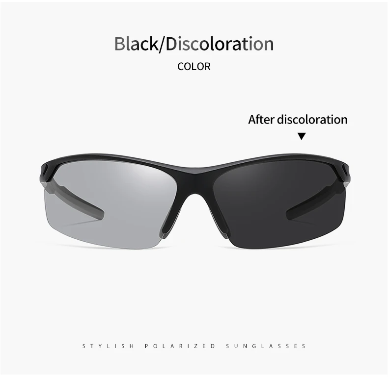 Ultraleichte TR90-Rahmen Outdoor-Sport-Polarisations-Sonnenbrille für Herren, UV400 Blendschutzbrille für Damen, Sicherheits-Fahrbrille, Gafas De Sol – Detail 16