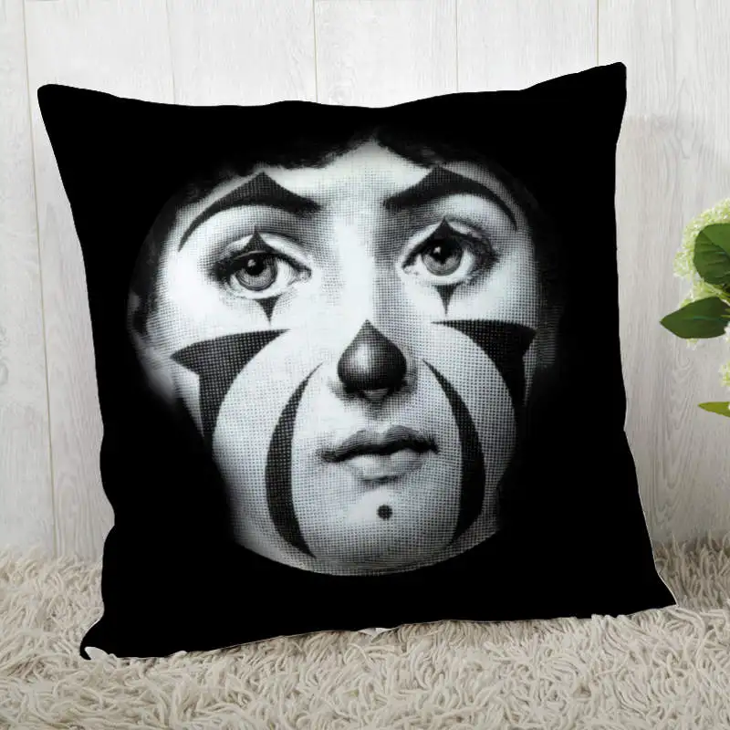 Винтаж-Fornasetti-Art-beauty-Face наволочки на заказ черная наволочка для подушки декоративная наволочка для дома - Цвет: Pillowcase 11