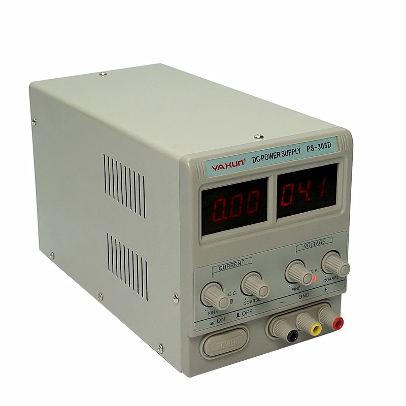 5 комплектов YAXUN PS-305D 30 в 5A DC источник питания для лабораторной регулировки Цифровой Регулируемый источник питания постоянного тока