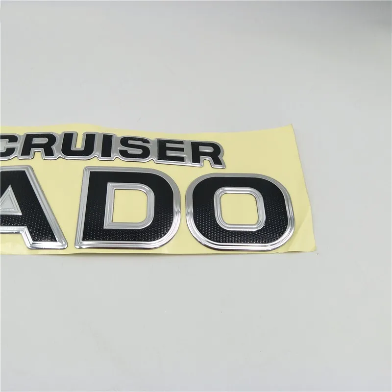 Для Toyota Land Cruiser Prado Tail эмблема автомобиля 3D значок стикер задний багажник надпись-логотип наклейка
