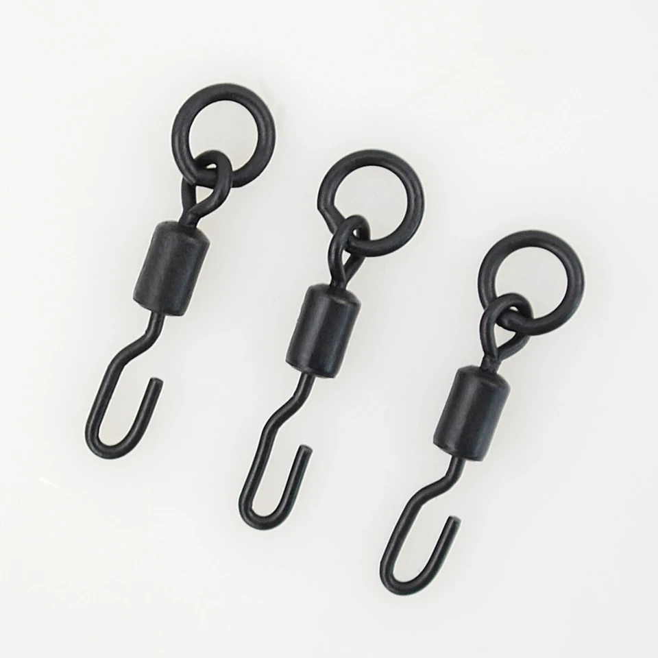 20 Set Girelle PVA Per Pesca Alla Carpa - Connettori A 8 Per Terminali, 70mm, Verde Oliva