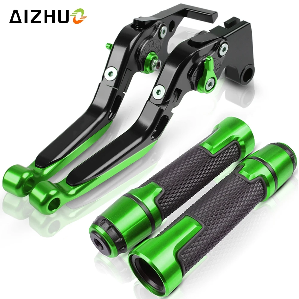 Мотоциклов сцепные рычаги+ ручками для SUZUKI GSX-S750 GSX S750 GSX-S 750 GSXS750 2011- 2013 - Цвет: green