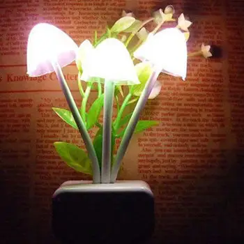 

Night Light Safety Lamp Mushroom LED Wireless Bathroom Indoor/Outdoor Angel Induction Light Bright Automatic EU Plug