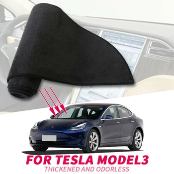

Carpet Dash mat For Tesla Model 3 2017-2019 Pad Car Auto Dashboard Cover Black
