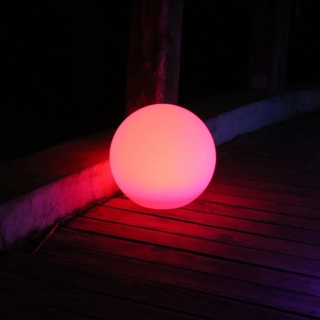Bola Esfera con luz led RGBW 20cm bateria recargable