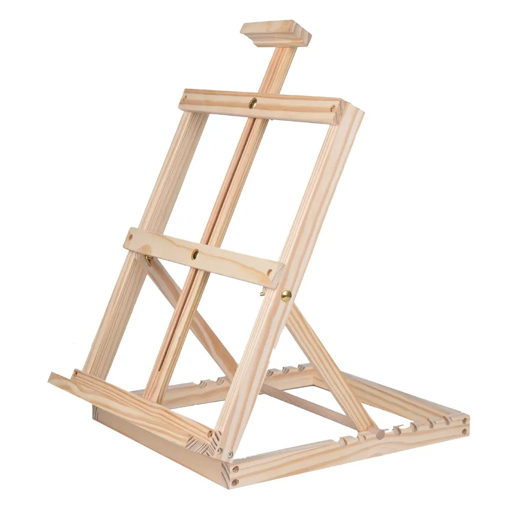 

Multifunctional Easel with Integrated Wooden Box Art Drawing Painting Table Box Oil Paint Suitcase Desktop Box Art Supplies Sale