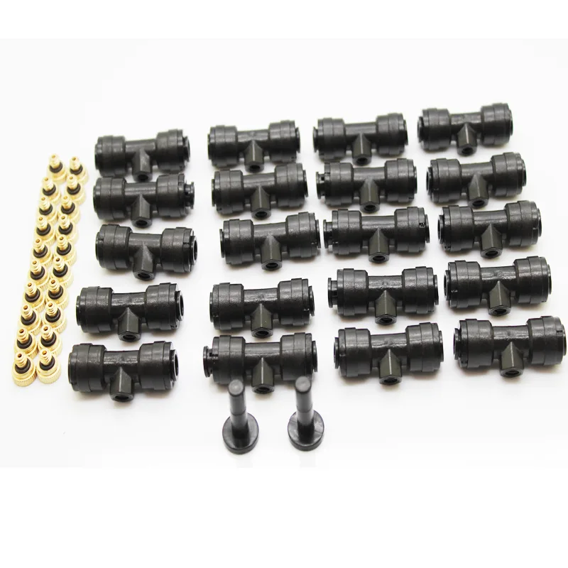 Набор мини-полива сада распылитель сопло спринклер тройник шарнир оросительный инструмент+ пробки