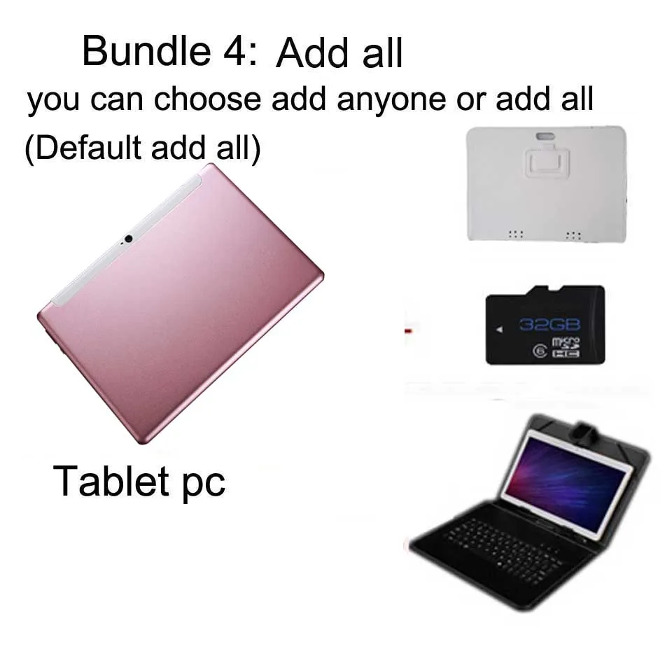add all 10,1 дюймовый планшетный ПК Deca Core ram 8 Гб rom 128 ГБ Android 9,0 1900*1200 ips 4G Lte телефонный звонок Wifi gps Bluetooth Dual SIM 4G lte - Комплект: add all