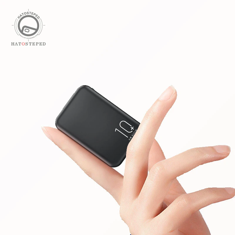 

20000mAh Mini Power Bank Tpye-C Mirco USB Intput Quick Charge Side Display Portable Charger Dual USB Fast Output Powerbank