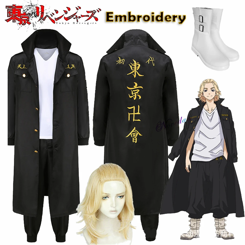 

Tokyo Anime Cosplay Mikey Sano Manjiro Chifuyu Baji Ken Ryuguji Costume Embroidery Tokyo Manji Gang Uniform Anime Clothes