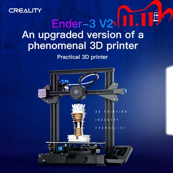 

CREALITY 3D Printer Ender-3 V2 3D Printer DIY KIT MeanWell Power Supply /for 1.75mm PLA / from Russia