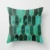 Flower Leaves Pattern Throw Pillow Case Teal Blue Cushion Covers for Home Sofa Chair Decorative Pillowcases 19