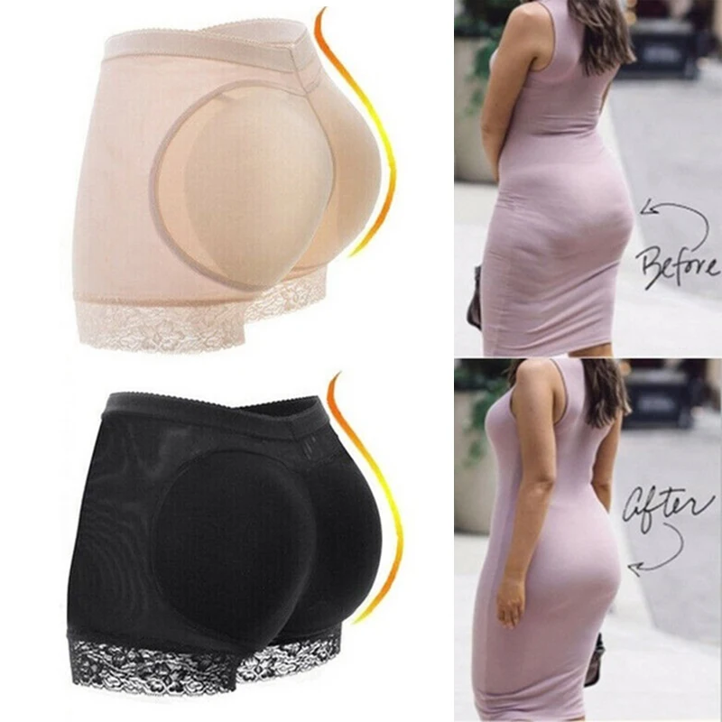 

Women Body Shaper Padded Butt Lifter Panty Butt Hip Enhancer Fake Hip Shapwear Briefs Push Up Panties Plus Size Booty Shorts