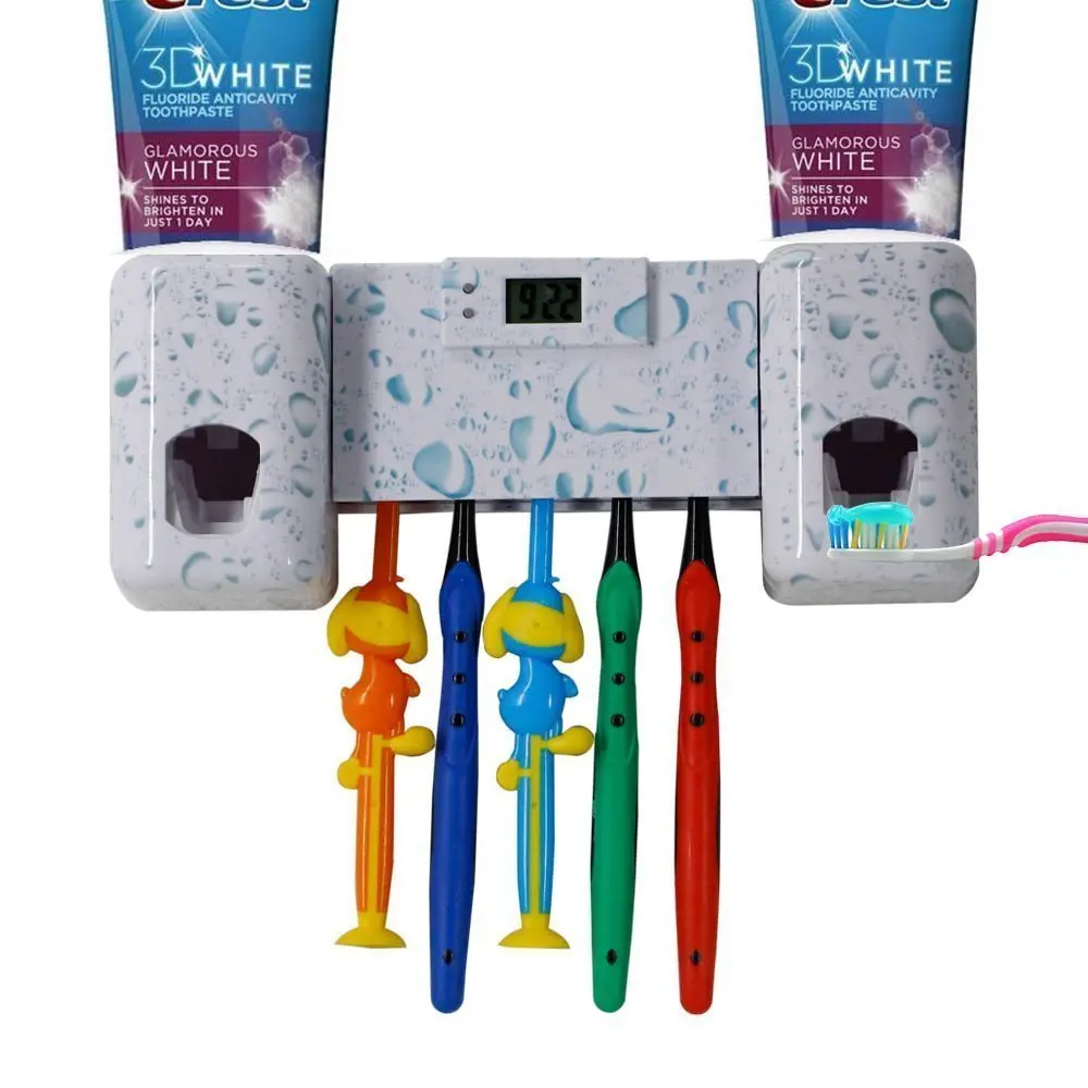 Держатель для зубных щеток Простой Компактный практичный домашний монтажный стеллаж набор инструментов для ванной комнаты Органайзер